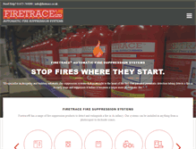 Tablet Screenshot of firetrace.co.uk